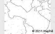 Blank Simple Map of Akto, no labels