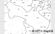 Blank Simple Map of Akto
