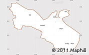 Classic Style Simple Map of Akto, cropped outside