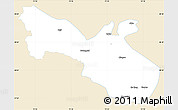 Classic Style Simple Map of Akto, single color outside