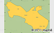 Savanna Style Simple Map of Akto, cropped outside