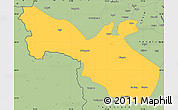 Savanna Style Simple Map of Akto