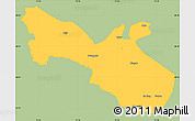 Savanna Style Simple Map of Akto, single color outside