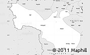 Silver Style Simple Map of Akto