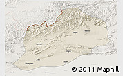 Shaded Relief 3D Map of Artux, lighten