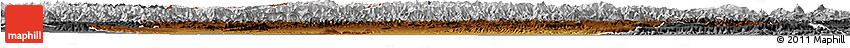 Physical Horizon Map of Artux, desaturated