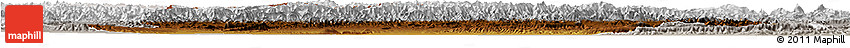 Physical Horizon Map of Artux, lighten, semi-desaturated