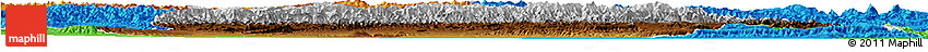 Physical Horizon Map of Artux, political outside Physical Horizon Map of Artux, political outside