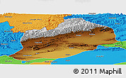 Physical Panoramic Map of Artux, political outside