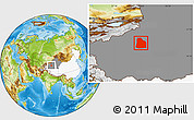 Physical Location Map of Awat, highlighted country, highlighted parent region