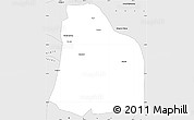 Silver Style Simple Map of Awat