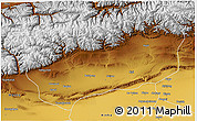 Physical 3D Map of Baicheng