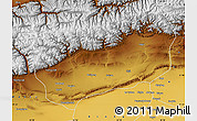 Physical Map of Baicheng