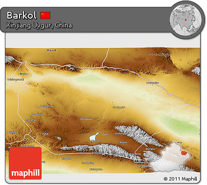 Physical 3D Map of Barkol