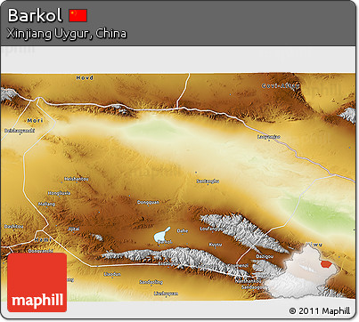 Physical 3D Map of Barkol