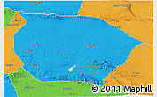 Political 3D Map of Barkol