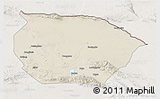 Shaded Relief 3D Map of Barkol, lighten