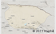 Shaded Relief 3D Map of Barkol, semi-desaturated
