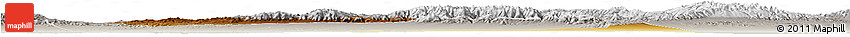 Physical Horizon Map of Barkol, lighten, semi-desaturated