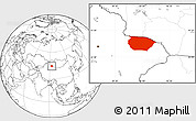 Blank Location Map of Barkol