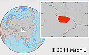 Gray Location Map of Barkol