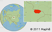 Savanna Style Location Map of Barkol