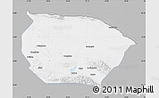 Gray Map of Barkol, single color outside