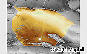 Physical Map of Barkol, desaturated