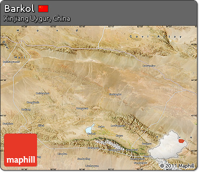 Satellite Map of Barkol