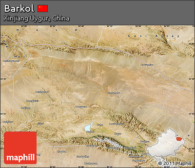 Satellite Map of Barkol