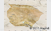 Satellite Map of Barkol, lighten