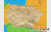 Satellite Map of Barkol, political outside
