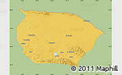 Savanna Style Map of Barkol, single color outside