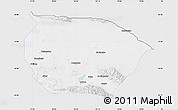 Silver Style Map of Barkol, single color outside