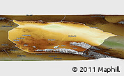 Physical Panoramic Map of Barkol, darken