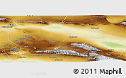 Physical Panoramic Map of Barkol