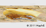 Physical Panoramic Map of Barkol, satellite outside