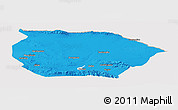 Political Panoramic Map of Barkol, cropped outside
