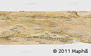 Satellite Panoramic Map of Barkol