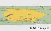 Savanna Style Panoramic Map of Barkol