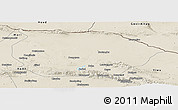 Shaded Relief Panoramic Map of Barkol