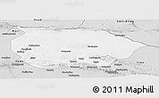 Silver Style Panoramic Map of Barkol