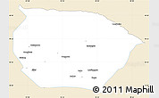 Classic Style Simple Map of Barkol, single color outside
