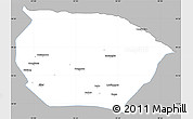Gray Simple Map of Barkol, single color outside