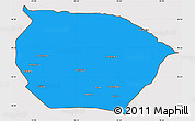 Political Simple Map of Barkol, cropped outside