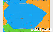 Political Simple Map of Barkol