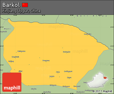 Savanna Style Simple Map of Barkol