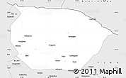 Silver Style Simple Map of Barkol