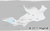 Gray 3D Map of Bole, single color outside