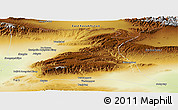 Physical Panoramic Map of Emin